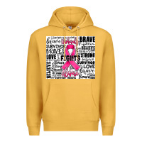 Mustard breast cancer nobody fights alone Premium Hoodie - JahusDesignShop