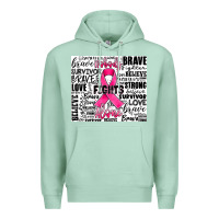 Seafoam breast cancer nobody fights alone Premium Hoodie - JahusDesignShop