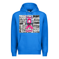True Royal breast cancer nobody fights alone Premium Hoodie - JahusDesignShop