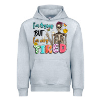 Heather Grey im trying but im very tired Urban Hoodie - Artiststas