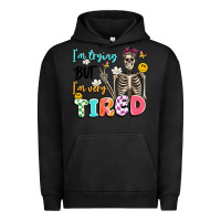 Pigment Black im trying but im very tired Urban Hoodie - Artiststas