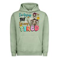 Pigment Oil Green im trying but im very tired Urban Hoodie - Artiststas