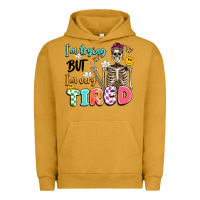 Pigment Peanut Butter im trying but im very tired Urban Hoodie - Artiststas