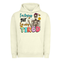 Pigment Pistachio im trying but im very tired Urban Hoodie - Artiststas