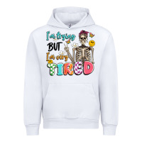 White im trying but im very tired Urban Hoodie - Artiststas