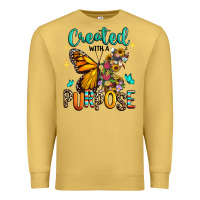 Antique Gold created with a purpose Premium Sweatshirt - RanaPortraitStore