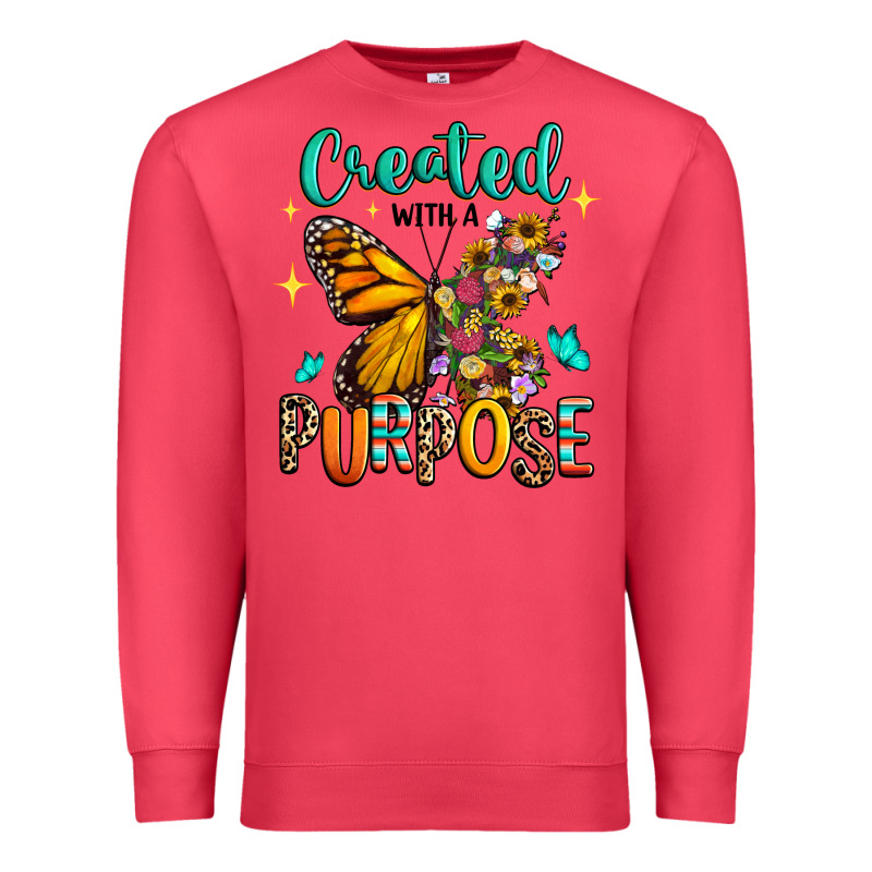 Created With A Purpose Premium Sweatshirt by RanaPortraitStore | Teevron