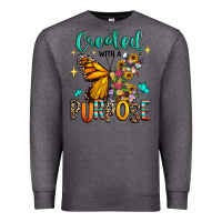 Charcoal Heather created with a purpose Premium Sweatshirt - RanaPortraitStore