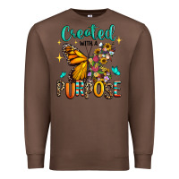 Chestnut created with a purpose Premium Sweatshirt - RanaPortraitStore