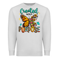 Dove Grey created with a purpose Premium Sweatshirt - RanaPortraitStore