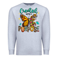 Heather Grey created with a purpose Premium Sweatshirt - RanaPortraitStore