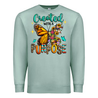 Seafoam created with a purpose Premium Sweatshirt - RanaPortraitStore
