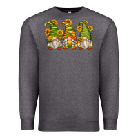 Charcoal Heather sunflower gnomes Premium Sweatshirt - Zillion Design Studio