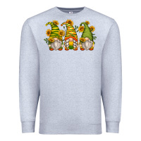 Heather Grey sunflower gnomes Premium Sweatshirt - Zillion Design Studio
