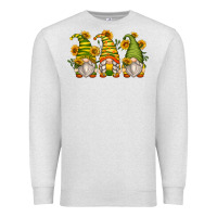 Oatmeal Heather sunflower gnomes Premium Sweatshirt - Zillion Design Studio