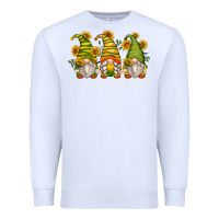 White sunflower gnomes Premium Sweatshirt - Zillion Design Studio