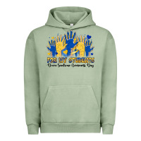 Pigment Oil Green for my students down sendrome awareness day Urban Hoodie - Artiststas