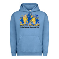 Pigment Pebble Blue for my students down sendrome awareness day Urban Hoodie - Artiststas