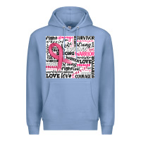 Colony Blue breast cancer ribbon Premium Hoodie - JahusDesignShop