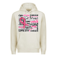 Oatmeal Heather breast cancer ribbon Premium Hoodie - JahusDesignShop