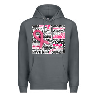 Rock breast cancer ribbon Premium Hoodie - JahusDesignShop