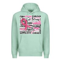 Seafoam breast cancer ribbon Premium Hoodie - JahusDesignShop