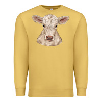 Antique Gold charolais calf Premium Sweatshirt - RanaPortraitStore