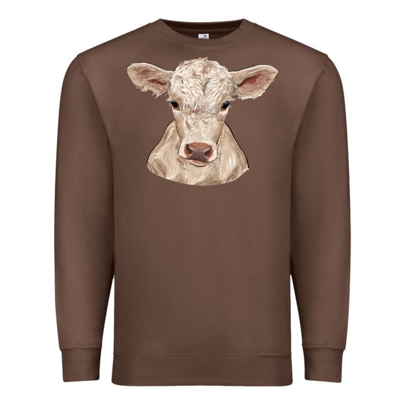 Charolais Calf Premium Sweatshirt by RanaPortraitStore | Teevron