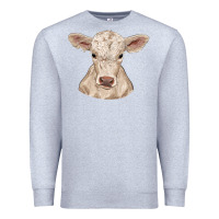 Heather Grey charolais calf Premium Sweatshirt - RanaPortraitStore