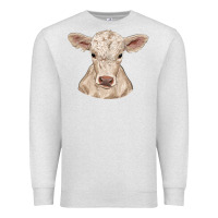 Oatmeal Heather charolais calf Premium Sweatshirt - RanaPortraitStore