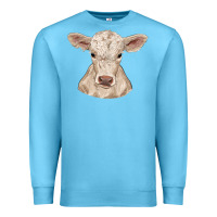 Ocean Blue charolais calf Premium Sweatshirt - RanaPortraitStore
