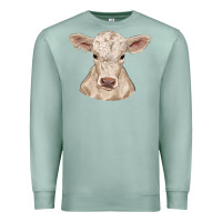 Seafoam charolais calf Premium Sweatshirt - RanaPortraitStore