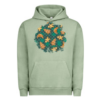 Pigment Oil Green christmas gingerbread cookies patch Urban Hoodie - BundleAndBundleShop