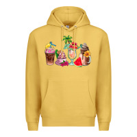 Antique Gold summer coffee cups Premium Hoodie - AdoDesignShop