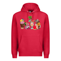 Cardinal summer coffee cups Premium Hoodie - AdoDesignShop