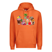Carrot summer coffee cups Premium Hoodie - AdoDesignShop