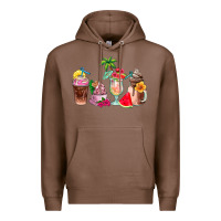Chestnut summer coffee cups Premium Hoodie - AdoDesignShop