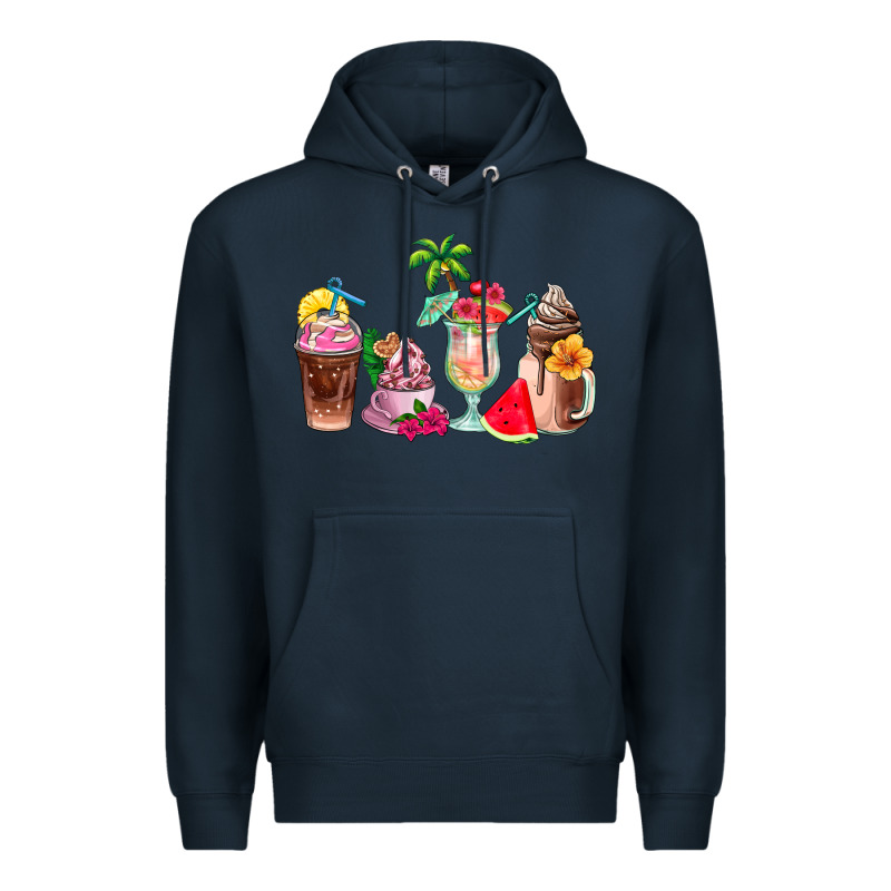 Summer Coffee Cups Premium Hoodie by AdoDesignShop | Teevron