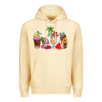 Pina Colada summer coffee cups Premium Hoodie - AdoDesignShop