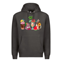 Smoke summer coffee cups Premium Hoodie - AdoDesignShop