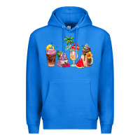 True Royal summer coffee cups Premium Hoodie - AdoDesignShop