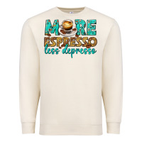 Sandshell more espresso less depresso western Premium Sweatshirt - texasbilliewilder