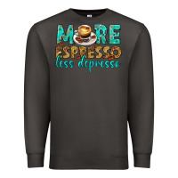 Smoke more espresso less depresso western Premium Sweatshirt - texasbilliewilder