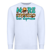 White more espresso less depresso western Premium Sweatshirt - texasbilliewilder