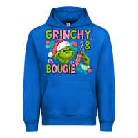 Cobalt christmas characters and bougie Urban Hoodie - AdoDesignShop