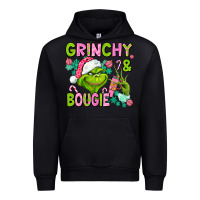 Foreset Green christmas characters and bougie Urban Hoodie - AdoDesignShop