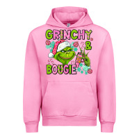 Fuchsia Pink christmas characters and bougie Urban Hoodie - AdoDesignShop