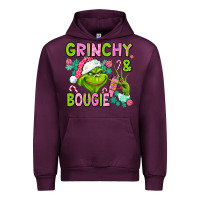 Mauve Wine christmas characters and bougie Urban Hoodie - AdoDesignShop