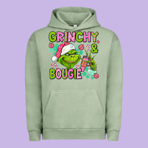 Christmas Characters And Bougie Urban Hoodie Designed By Adodesignshop