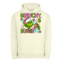 Pigment Pistachio christmas characters and bougie Urban Hoodie - AdoDesignShop